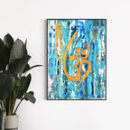 CHITRAPOTLI Omkaar - Abstract OM Spiritual Art Canvas Print