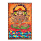 Panchmukhi Hanuman ji Painting | Vastu Art Canvas and Frame for Home & Office Décor | Indian Folk Art |