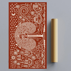 CHITRAPOTLI  JEEVAN Vriksh-tree of life- Red