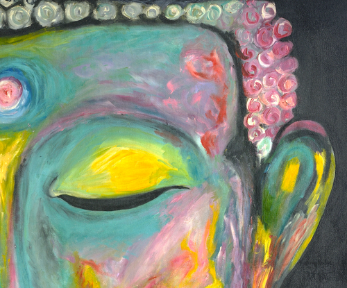 Buddha Painting | Spiritual Art Canvas and Frame for Home & Office Décor