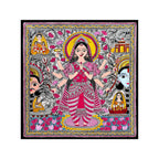 GODDESS VAIDEHI Painting | Madhubani Art Canvas and Frame for Home & Office Décor | Indian Folk Art | Madhubani Painting