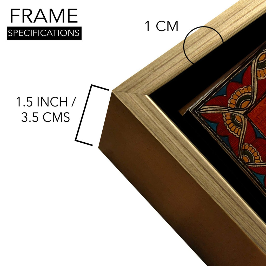 Panchmukhi Hanuman ji Painting | Vastu Art Canvas and Frame for Home & Office Décor | Indian Folk Art |