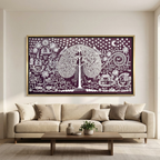 CHITRAPOTLI  JEEVAN Vriksh-tree of life- Mauve