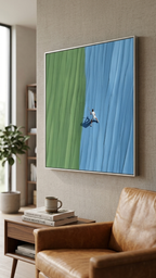 CHITRAPOTLI Between the Lines - Tennis Abstract Canvas Art
