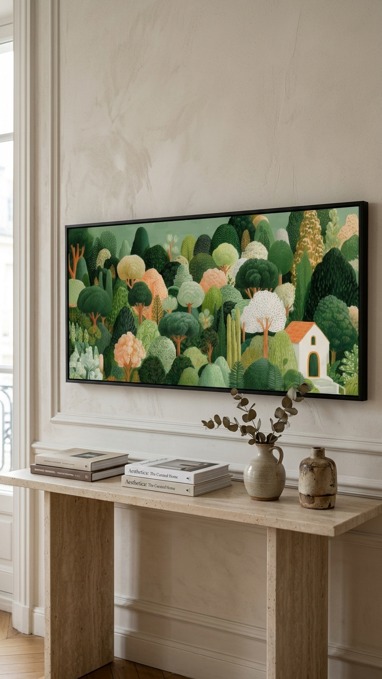 CHITRAPOTLI Whispering Woods   Botanical Landscape Canvas Art