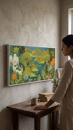CHITRAPOTLI Rajbagh – Royal Garden Landscape Canvas Art