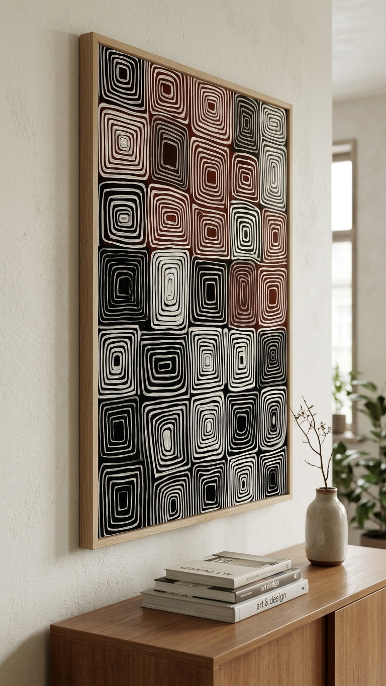 CHITRAPOTLI Geometric Painting Wall Art