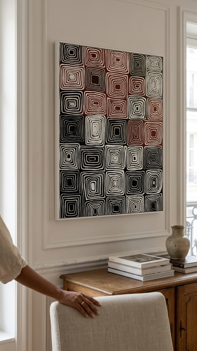 CHITRAPOTLI Geometric Painting Wall Art